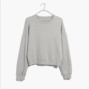 MADEWELL Rivet & Thread Crop Sweatshirt